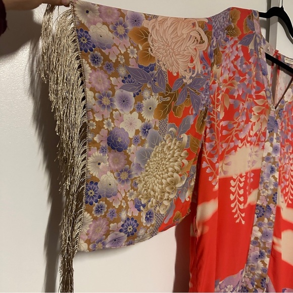 Spell the Gypsy Collective Willow tassel Kimono Sleeves dress Size Small - Picture 7 of 10